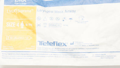 Teleflex ALBF040SU LMA Laryngeal Mask Airway Size 4 50-70kg, Air<45/60cm H2O (x)